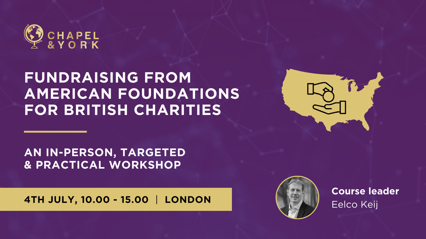 Ticket to Fundraising from American Foundations for British Charities