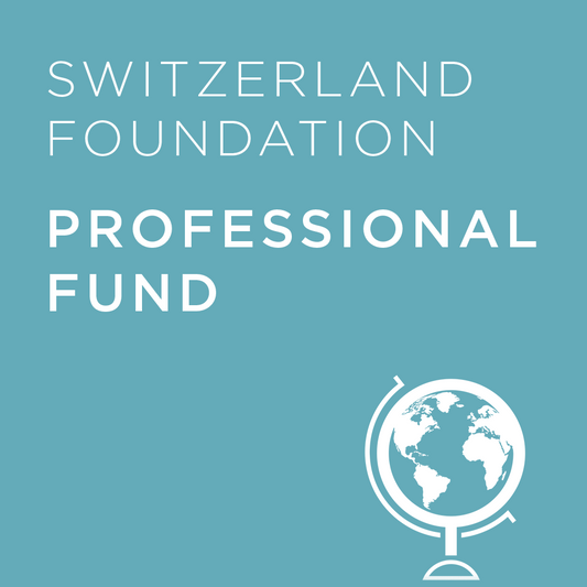 Light blue background with 'Switzerland Foundation Professional Fund' text and a globe icon.